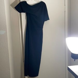 ASOS black midi dress